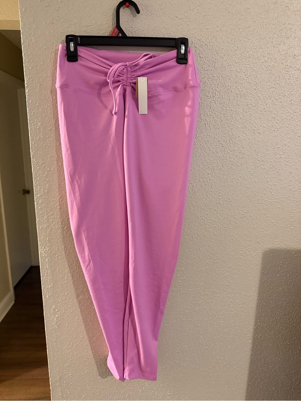 PINK Victoria's Secret High-Rise Drawstring Leggings in Light Pink